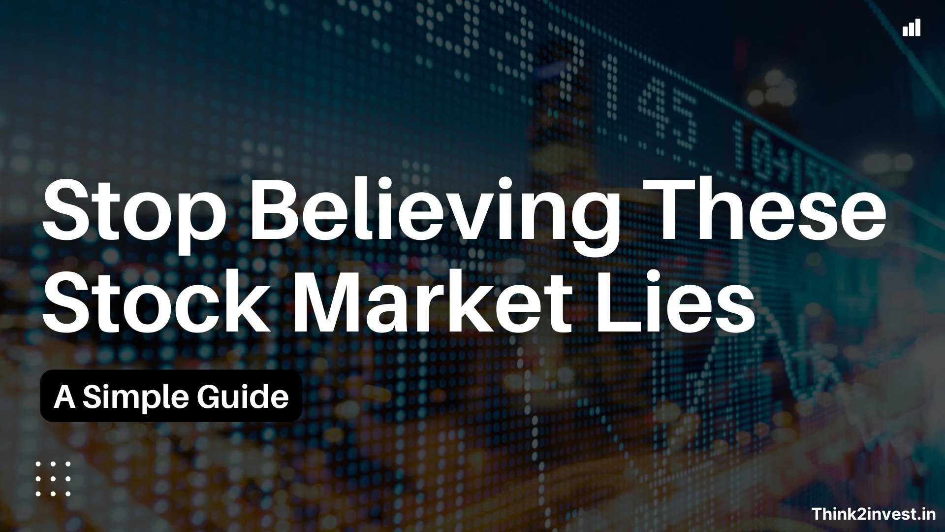 Stock Market Myths You Should Stop Believing